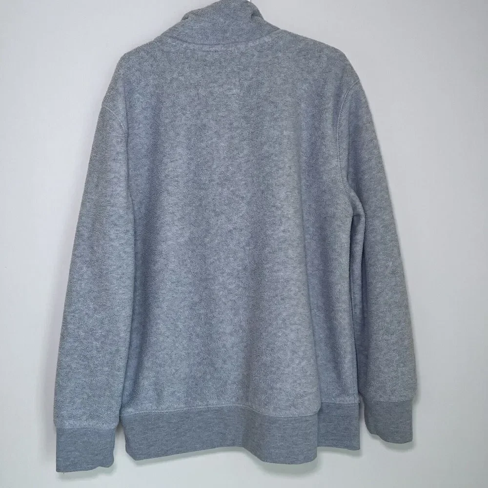 Gap Kids - Boys 1/4 Quarter Zip Fleece Pullover Sweatshirt - Gray‎ - Size Medium